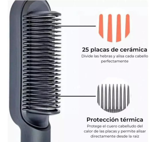 Cepillo de Peinado Profesional 2 en 1 - Cepillo Alizador Risador Multifuncional