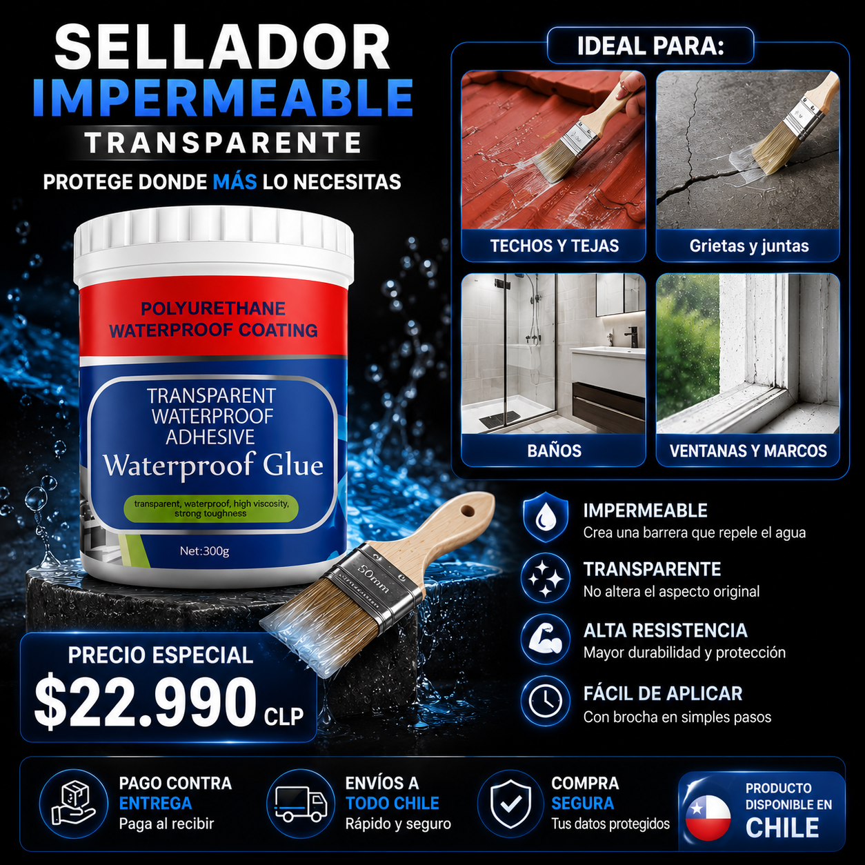 AquaStop - Gel Sellador impermeable 300g